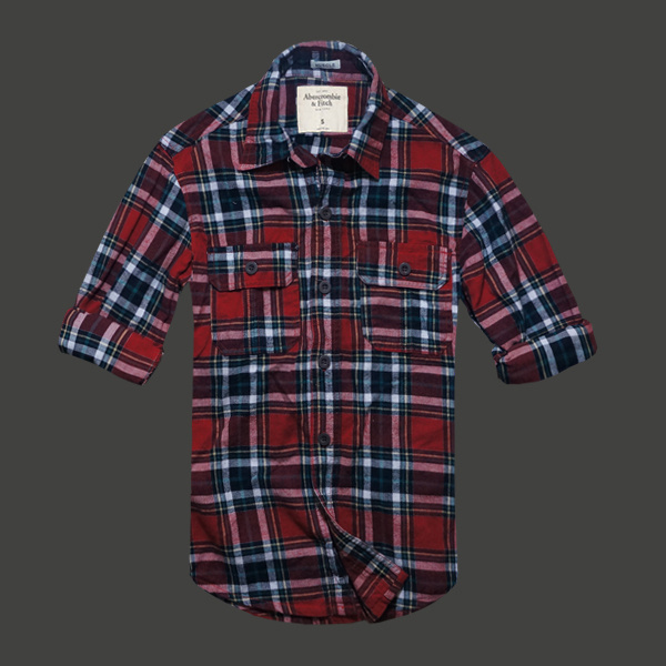 Abercrombie Fitch Hombres Plaid Camisa AF6994